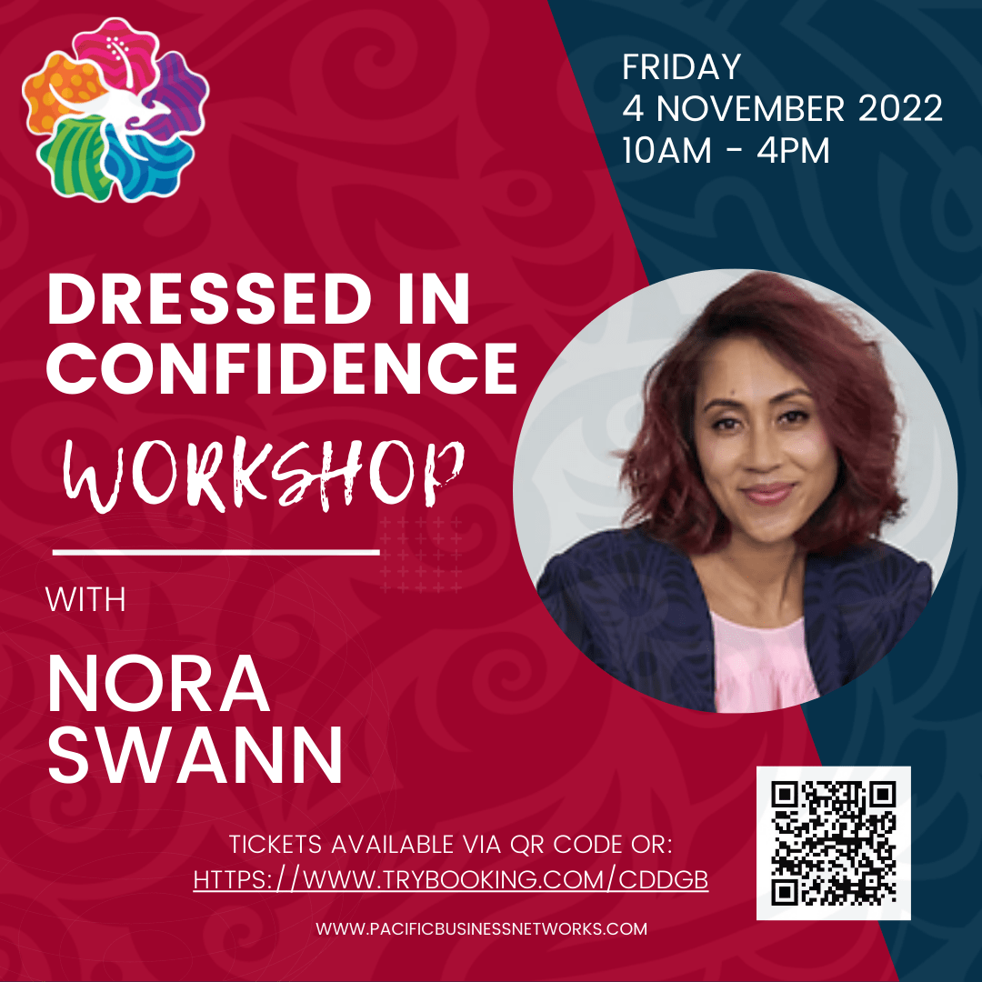 Dressed in Confidence Workshop with Nora Swann event artwork