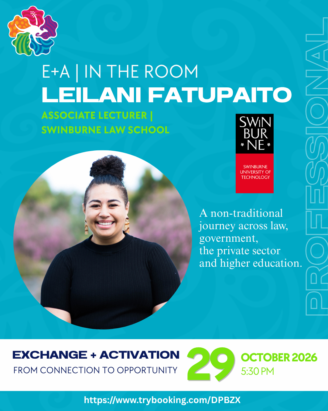 Leilani Fatupaito speaker artwork