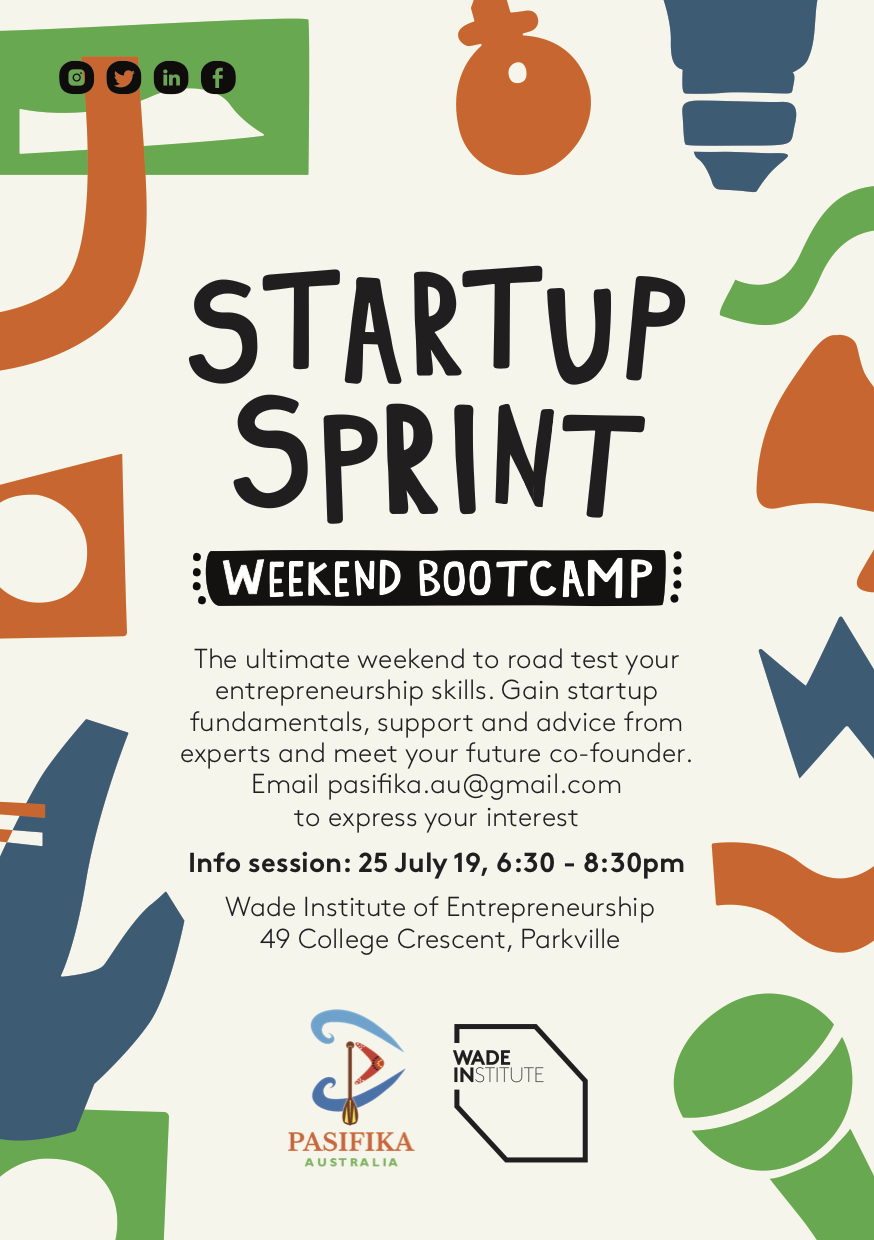 Pacific Entrepreneurs Boot Camp information evening at Wade Institute